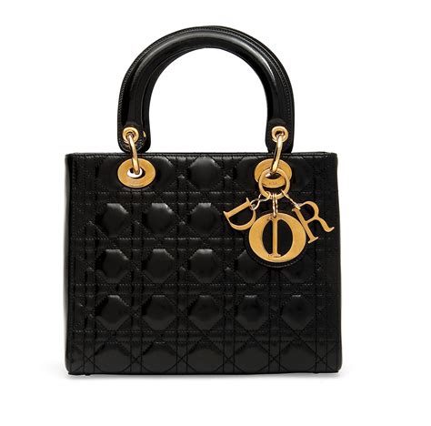 lady dior bag black